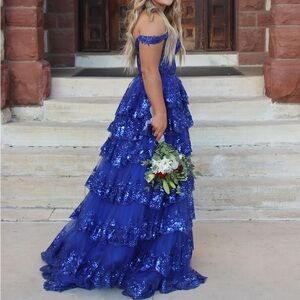 Sherri Hill royal blue dress